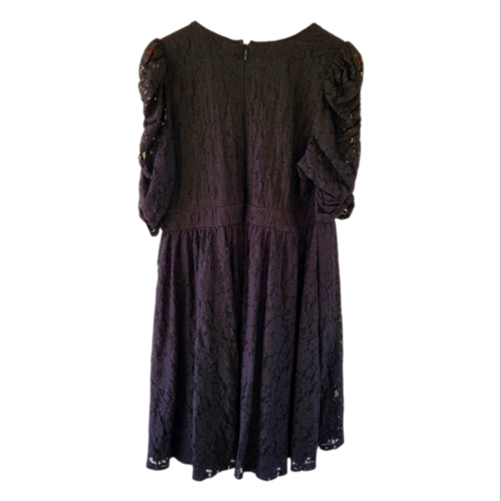 Torrid Black Lace Overlay Party Cocktail Midi Dress Plus Size 20 - Picture 6 of 11